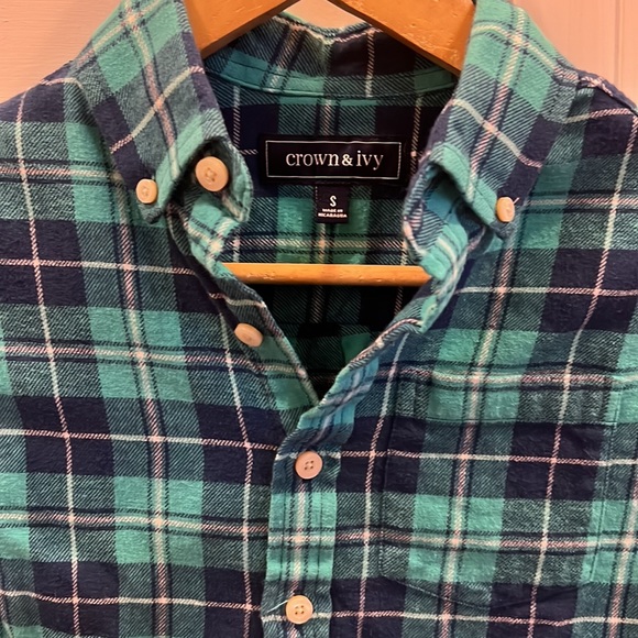 Crown & ivy boys flannel, boy size small (8) - Picture 3 of 3